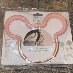 Petunia Pickle Bottom Pink and Gold Stroller Hook NEW IN PACKAGE